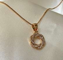 Flower Diamond  Necklace