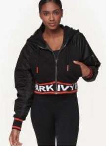 Ivy‎ Park Women’s Flatknit Hooded Cropped Bomber Jacket Ivy Park Size Small