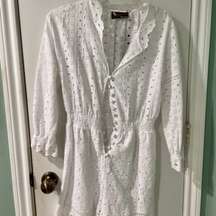 Embroidery Romper white XS