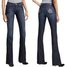 ROCK & REPUBLIC Kassandra Low Rise Bootcut Rattle Blue Jeans NWT Cowgirl 29