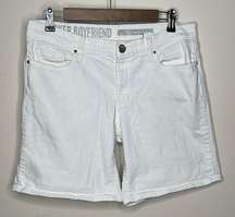 DKNY JEANS BLEECKER BOYFRIEND WHITE SHORTS SIZE 10P