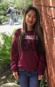 Oversized Burgundy Sweater