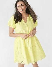 Peyton &  Mommy & Me Short Sleeve A-Line Eyelet Dress