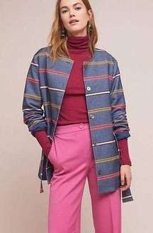 + Dolan Left Coast Picadilly Striped Coat Small Women’s Anthro