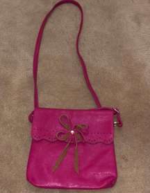 Fuchsia Leather Purse