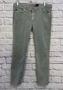 AG Adriano Goldschmied The Stevie Ankle Slim Straight Leg Grey Size 31R