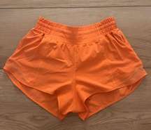 Orange Hotty Hot Shorts 4 Inch