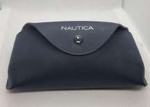 Nautica Blue Glasses Case with Gray Lining