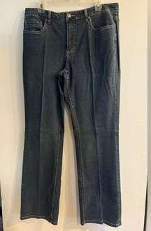 COLDWATER CREEK Women’s Dark Wash Straight Leg Jeans Size 14