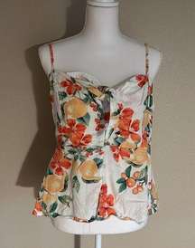 Sofia vergara peplum hawaiian tank