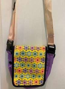 Croc Jibbitz Crossbody Bag with Yellow and Flower Pattern