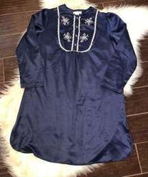 Carole Hochman navy blue night gown sz small