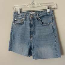 Light Waist High Waisted Denim Jean Shorts