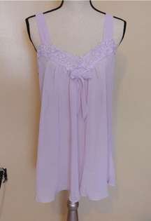 Flora Pastel Purple Size Medium Sheer Lingerie Flower Bow Cute Chic Kawaii Sexy