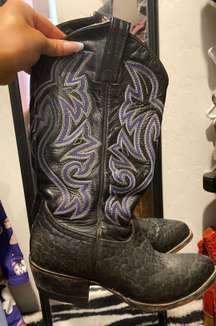 Black And Blue Cowboy Boots