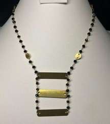 Jonsey Woods Gold Filled Horizontal Station Bar Necklace