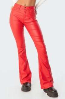 Red Leather Pants