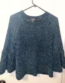 Green Chenille Sweater