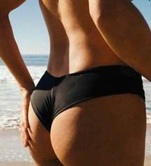 NWT Black  Cheeky Bikini Bottoms