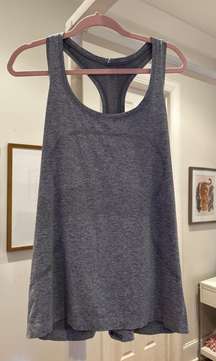 Gray Swiftly Tech Racerback Tank Top