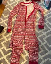 Red and White Christmas PJ onesie. Size S. Worn once.