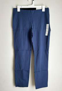 Pull on Side-Zip Skinny Ankle Pants Blue Sz 8R