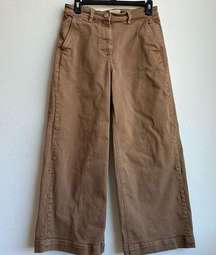 Everlane Women's Wide Leg Crop Jean Pants in Brown Tan Size 4 Small