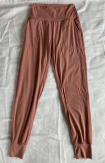 Buttery Soft High Waisted Joggers - Medium Pink