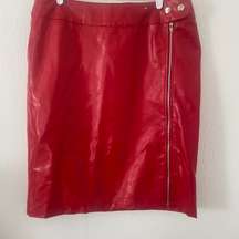 100% Polyurethane Women’s Button and Zip Open Skirt 14