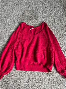 red  sweater