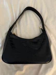 Black Crocodile Handbag 