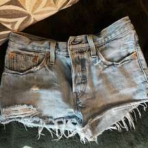 Levi’s 501 cutoff denim shorts (26)