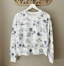 Laki Island Long Sleeve Top White Sz Small