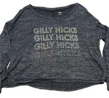 Gilly hicks blue long sleeve shirt size medium