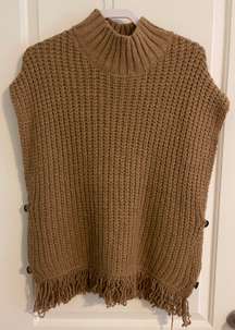 Brown Sleeveless Sweater