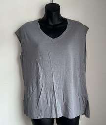 Everleigh t-shirt blouse XS gray casual lightweight top grey summer