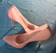 Clear Peach Heels