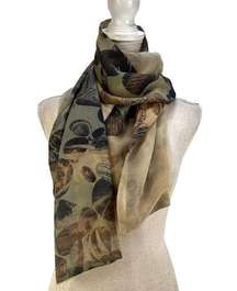 Clarissa Hulse River Rock Printed Silk Reversible Scarf