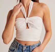 White Halterneck Top