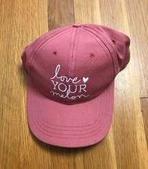 Women’s Hat Pink Embroidered Adjustable