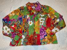 PXL  Floral Multicolored  Blazer  Like New