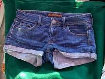 TO Be With You Jeans Co. Denim Rolled Cuff Shorts Size Large