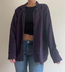 Purple Zip Up Sweatshirt