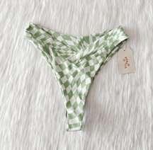 NWT  Riza Green Bikini Bottoms