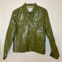 Industry Faux Leather Jacket Size: XS