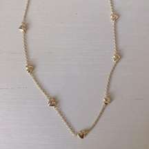 NWOT  gold dainty heart necklace