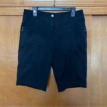 NVO Sport by Lanctot Golf Bermuda Shorts in Black Size 10