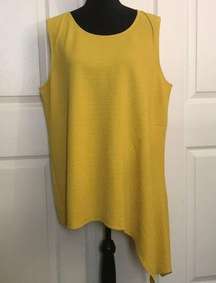 Plus Asymmetrical Ribbed  Top