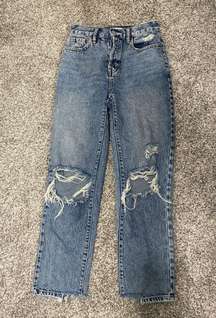 High Rise Straight Jeans