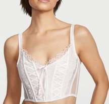 Victoria’s Secret Dream Angels Unlined Lace-up White Corset NWT Sz. XL